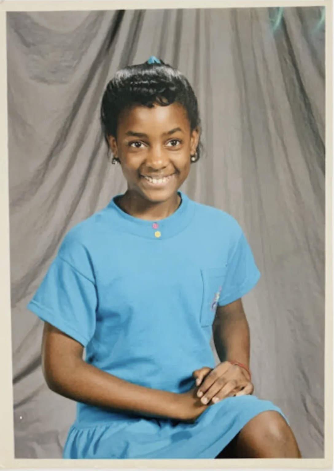 Amanda as a fifth-grade student